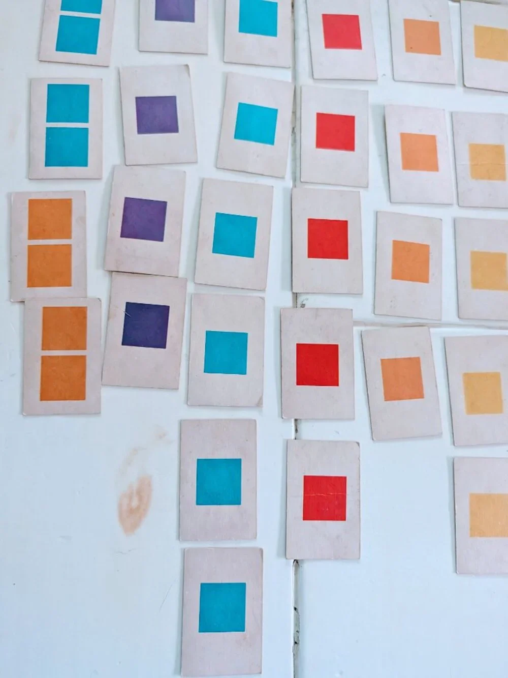 VTG 1962 Candy Land Game Pieces 57 Cards & Gingerbread Markers Milton Bradley